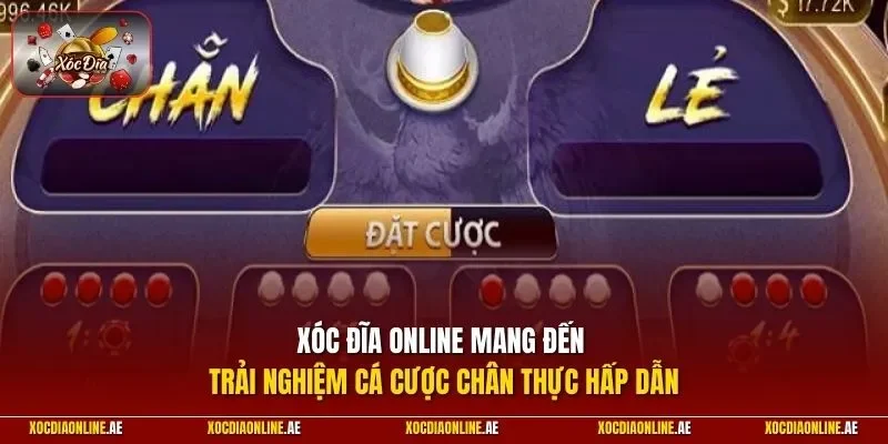 Xóc đĩa online mang đến trải nghiệm cá cược chân thực hấp dẫn